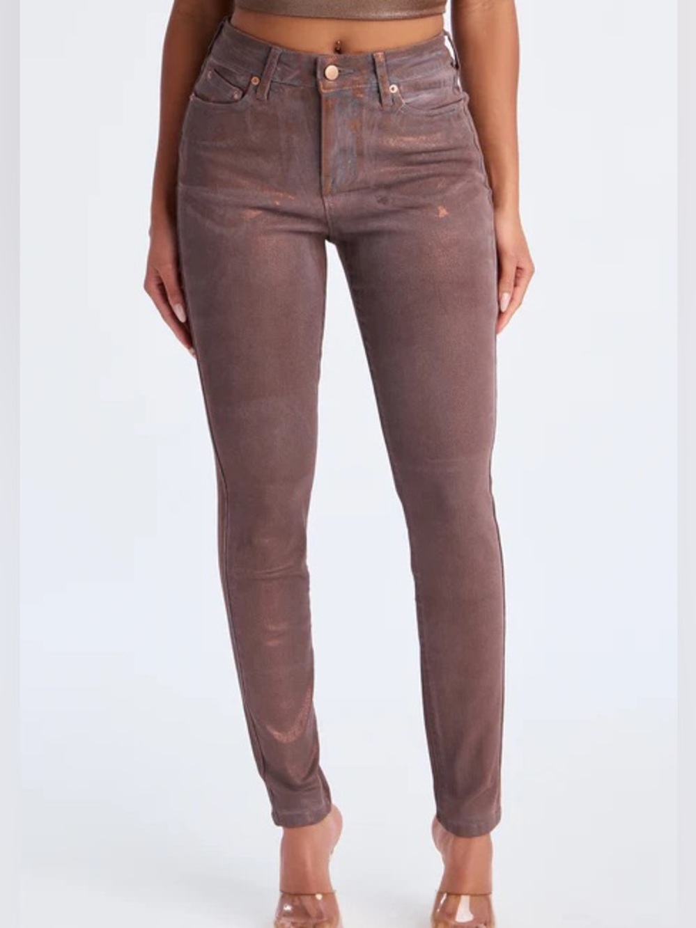 Shine My Light Brown Skinny Jeans NEW 🏷️